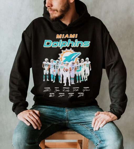 Miami Dolphins team champions signatures shirt