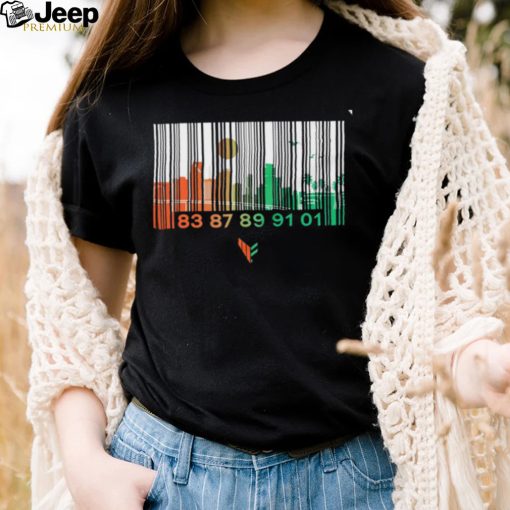 Miami Hurricanes barcode shirt