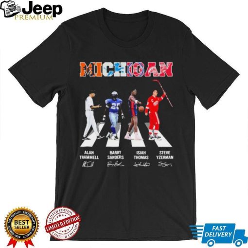 Michigan Alan Trammell Barry Sanders Isiah Thomas Steve Yzerman Shirt