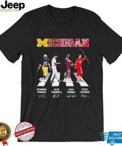 Michigan Desmond Howard Alan Trammell Isiah Thomas Steve Yzerman Signature Shirt