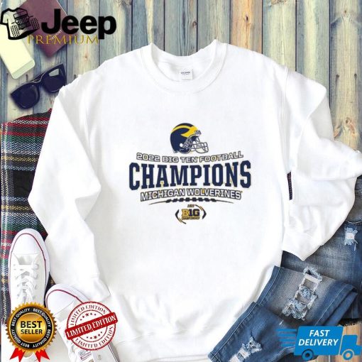 Michigan Wolverines Helmet 2022 Big 10 Football Conference Champions Shirt