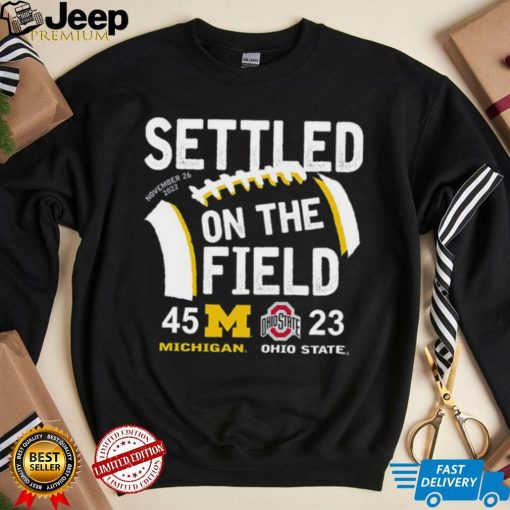 Michigan Wolverines Settled On The Field 2022 Big Ten East Champions Shirt