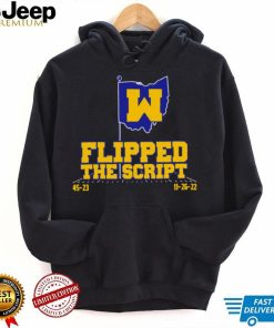 Michigan Wolverines flag Flipped the script 45 23 shirt