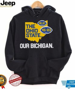 Michigan Wolverines vs Ohio State Buckeyes The Ohio State Our Bichigan State shirt