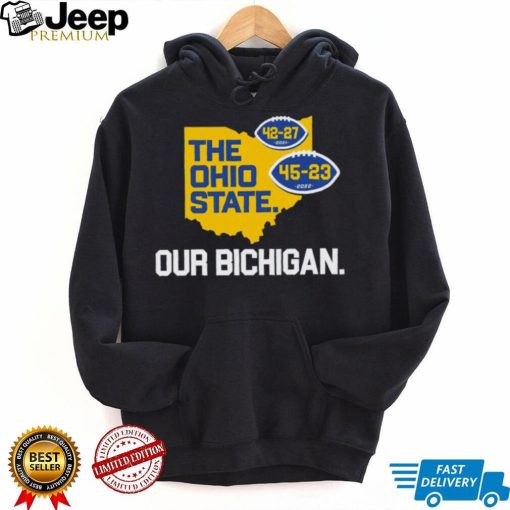 Michigan Wolverines vs Ohio State Buckeyes The Ohio State Our Bichigan State shirt