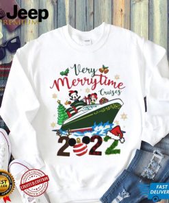Mickey Mouse And Minnie Mouse Boat Very Merrytime 2022 Christmas shirt