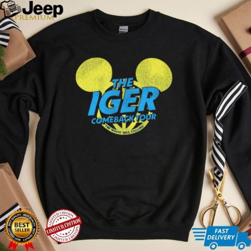 Mickey Mouse The Iger comeback tour logo shirt