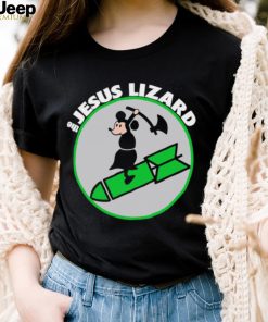 Mickey Mouse riding rocket The Jesus Lizard art shirt