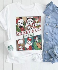 Mickey and co est 1928 disney mickey and friends walt disneyworld Christmas shirt