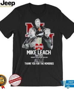 Mike Leach 1961 2022 Mississippi State Bulldogs 2020 2022 thank you for the memories shirt