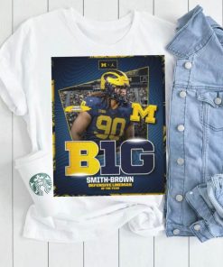 Mike Morris Michigan football Big ten Smith Brown Defensive Lineman Of the year shirt