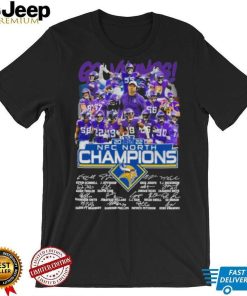 Minnesota Vikings 2022 NFC North Champions signatures shirt