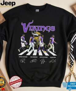 Minnesota Vikings City Patrick Peterson Eric Kendricks Justin Jefferson And Dalvin Cook Abbey Road Signatures Shirt