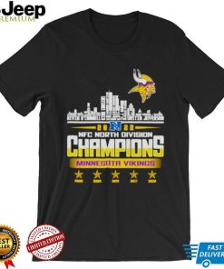 Minnesota Vikings players names 2022 NFC North Division city skyline Shirt