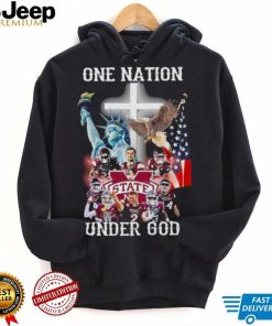 Mississippi State Bulldogs One Nation Under God Signatures 2022 Shirt