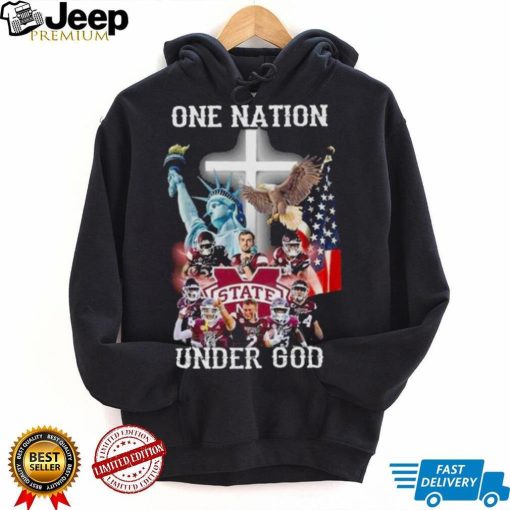 Mississippi State Bulldogs One Nation Under God Signatures 2022 Shirt