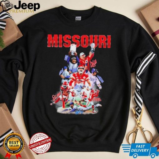 Missouri Sports Teams Players signatures Shirt