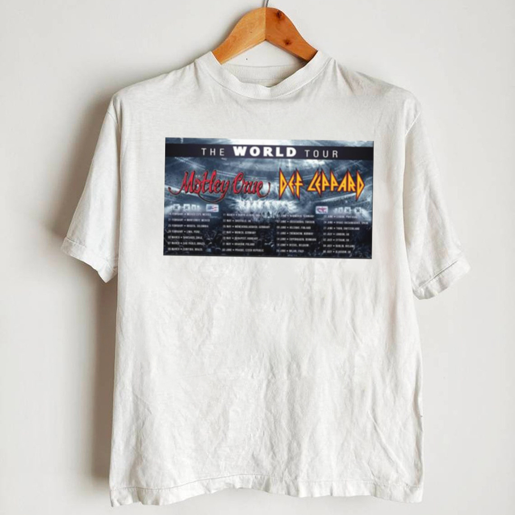 Mötley Crüe Def Leppard The World Tour 2023 Shirt - teejeep