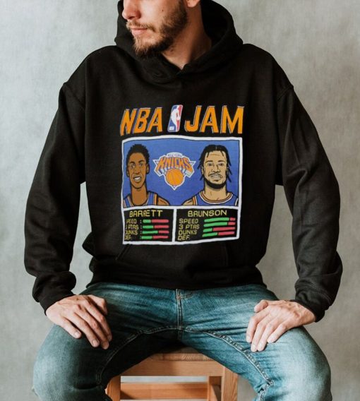 NBA Jam New York Knicks RJ Barrett & Jalen Brunson Shirt