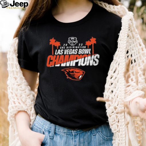 NCAA Las Vegas Bowl 2022 Champions Black Oregon State Beavers Logo Shirt