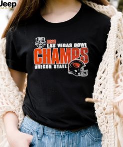 NCAA Oregon State Beavers 2022 Las Vegas Bowl Champions Helmet Logo Shirt