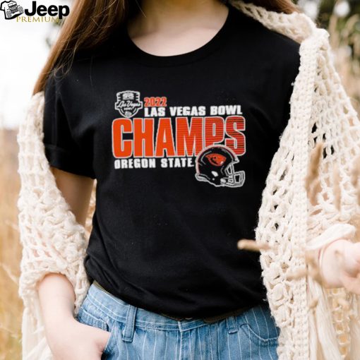 NCAA Oregon State Beavers 2022 Las Vegas Bowl Champions Helmet Logo Shirt