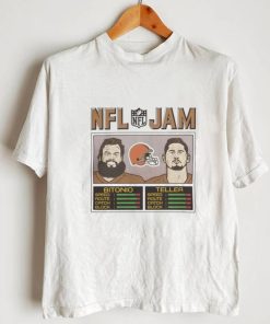 NFL Cleveland Browns Jacoby Brissett NFL Jam Browns Bitonio And Teller T Shirt0