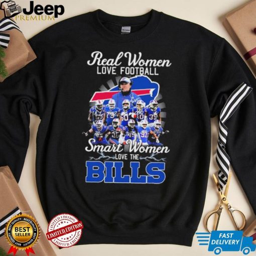 NFL Real Women Love Football Smart Women Love The Bills Signatures Shirt