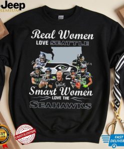NFL Real Women Love Seattle Smart Women Love The Seahawks Signatures Shirt