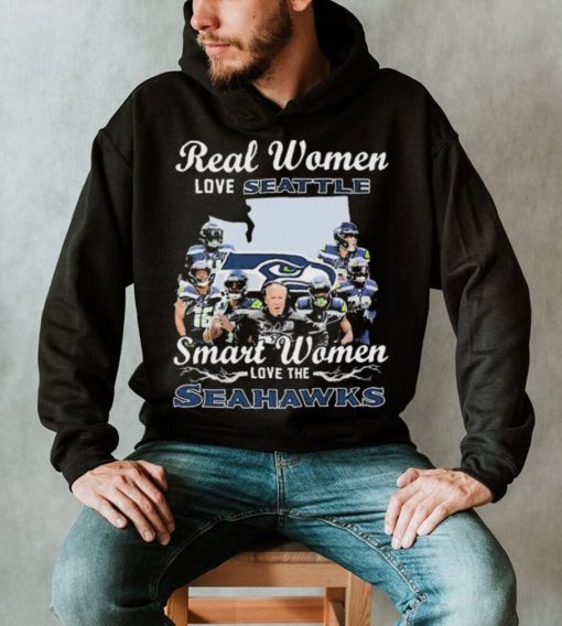 NFL Real Women Love Seattle Smart Women Love The Seahawks Signatures Shirt