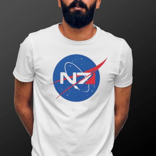 Nasa X N7 Shepard Mass Effect Logo Shirt