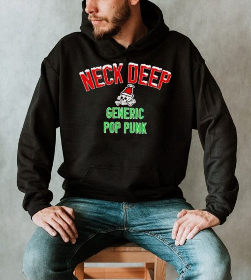 Neck Deep Generic Pop Punk Chritmas skull logo shirt