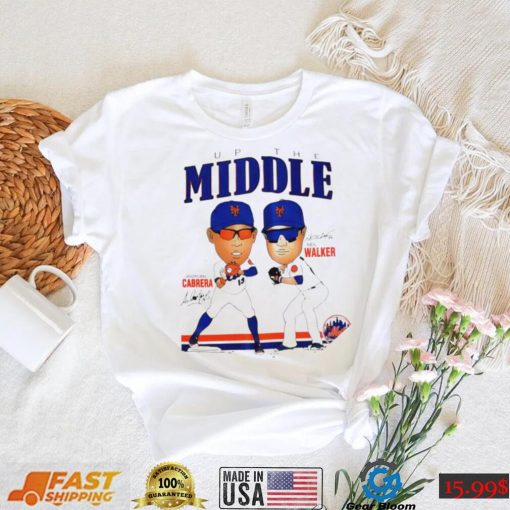 New York Mets up the Middle Asdrubal Cabrera and Neil Walker signature art shirt0