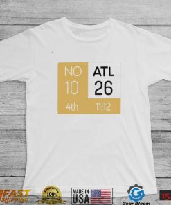 Nice new Orleans Saints vs Atlanta Falcons 4th 10 26 shirt0