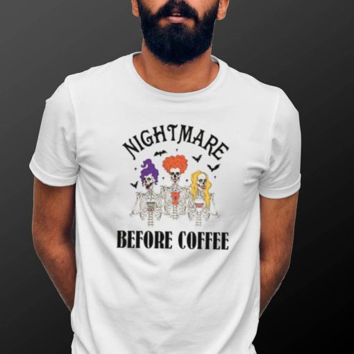 Nightmare Before coffe Hocus Pocus Skeleton Tshirt0