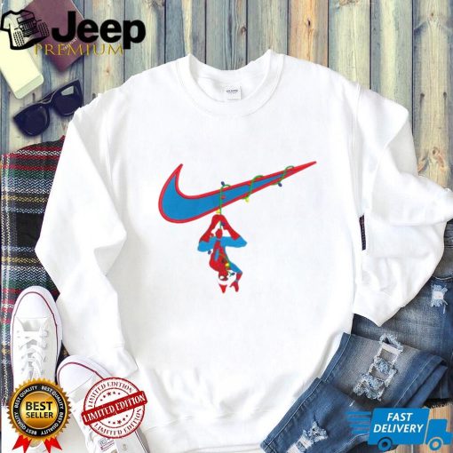 Nike Logo And Christmas Spiderman Marvel Design Unisex Sweatshirt
