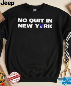 No Quit In New York Rangers logo 2022 T shirt