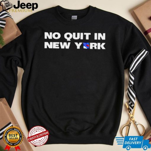 No Quit In New York Rangers logo 2022 T shirt