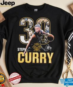 Official 30 Steph Curry Golden State Warriors Signatures Shirt