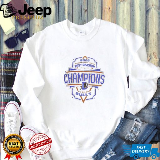 Official Durham Bulls Delta Apparel 2022 International League East Division Champions shirt