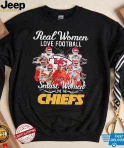 Official Real Women Love Football Smart Women Love The Chiefs 2022 Signatures Shirt