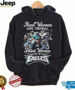 Official Real Women Love Football Smart Women Love The Eagles Signatures Shirt