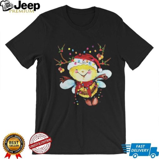 Official Santa Bee Reindeer Light Christmas Shirt