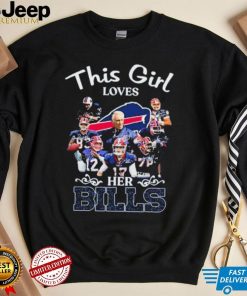 Official This Girl Loves Her Buffalo Bills Signatures Shirt