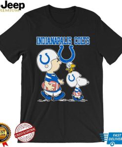 Official indianapolis Colts Let’s Play Football Together Snoopy Charlie Brown And Woodstock Shirt