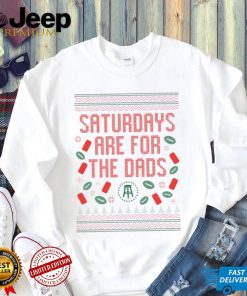 Official saturdays are for the dads ugly christmas sweater