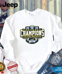 Official toledo rockets 2022 mac football champions locker room shirt