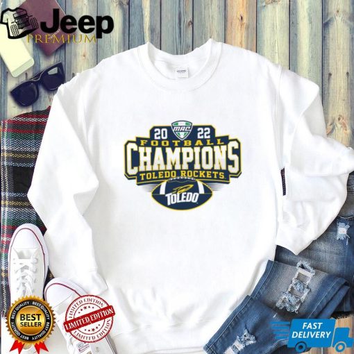 Official toledo rockets 2022 mac football champions locker room shirt