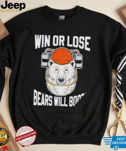 Ohio Northern Football win or lose Bears will Booze shirt
