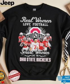 Ohio State Buckeyes Real Women Love Football Smart Women Love The Ohio State Football Signatures Shirt